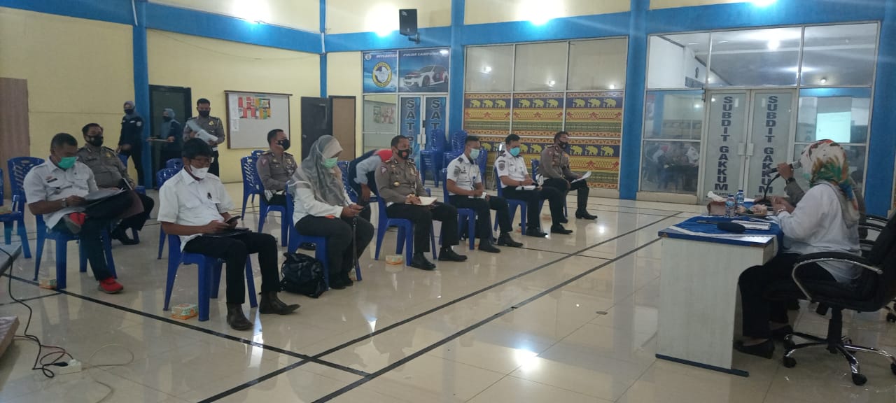 Antisipasi Kelancaran Sistem Tranportasi Darat, Dirlantas Polda Lampung dan Satlantas Polres Adakan Zoom Meeting Bersama Keemntrian Perhubungan