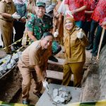 Walikota Peletakan Batu Pertama Pembangunan Tugu Pagoda dan Gapura Teluk Betung Town