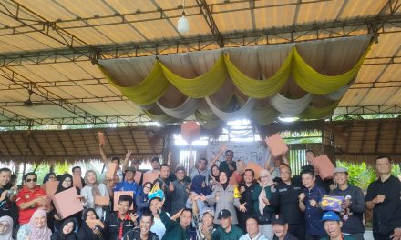 Family Gerting Bidhumas Polda Lampung Bersama Mitra Jurnalis Polda Lampung
