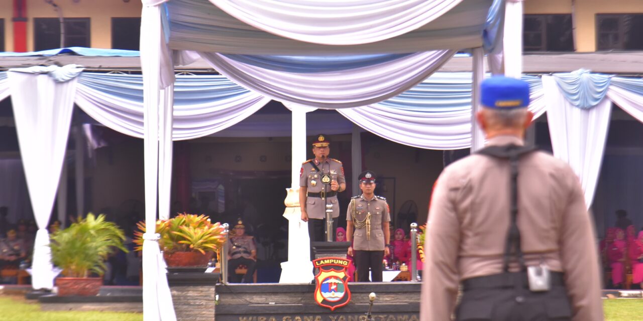 Upacara Pembukaan Pendidikan Pembentukan Bintara Polri TA 2025 Polda Lampung