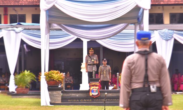 Upacara Pembukaan Pendidikan Pembentukan Bintara Polri TA 2025 Polda Lampung