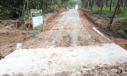 Jelang Penutupan TMMD ke-125, Kodim 0426/Tulang Bawang Rampungkan Pemasangan Gorong-Gorong