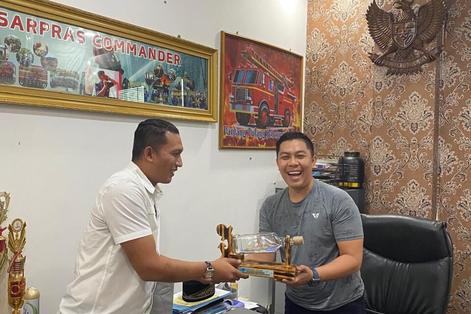 Perkuat Pengamanan Nataru, Rutan Kelas I Bandar Lampung Jalin Koordinasi dengan Dinas Pemadam Kebakaran dan Penyelamatan Kota Bandar Lampung