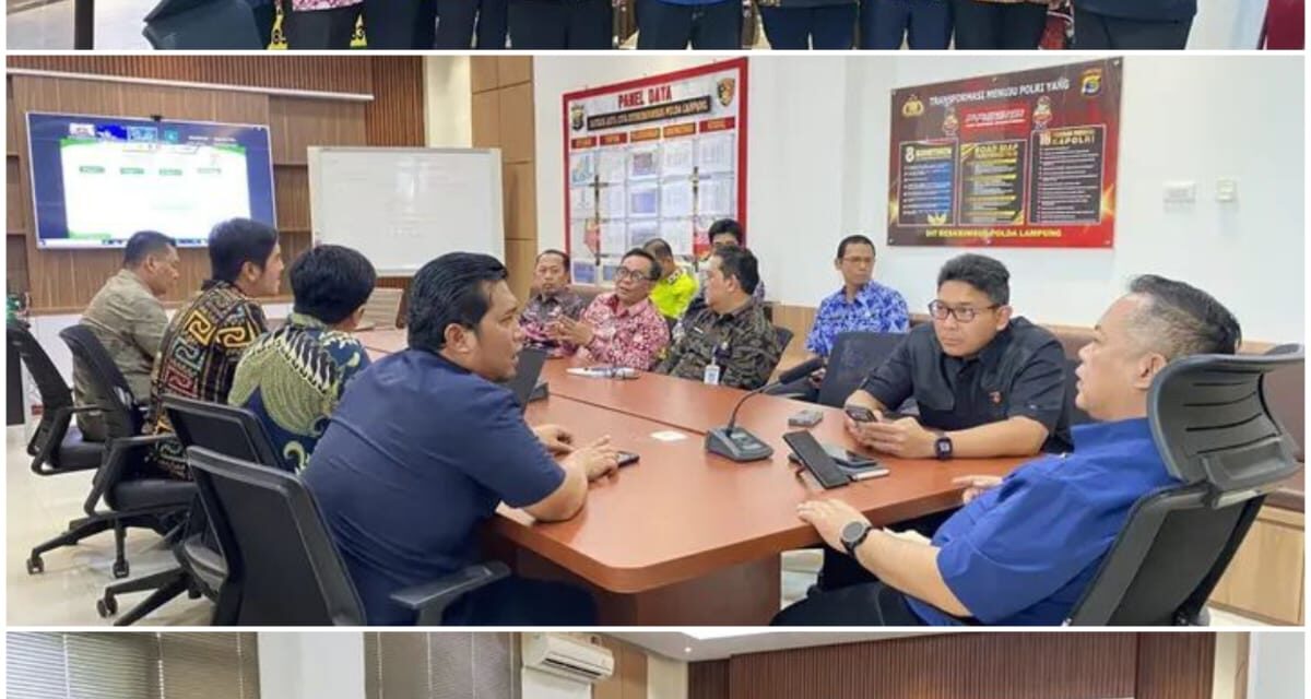 Dirkrimsus Polda Lampung Ikutin Rapat Anev Hasil Pemantauan Posko Saber