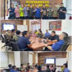 Dirkrimsus Polda Lampung Ikutin Rapat Anev Hasil Pemantauan Posko Saber