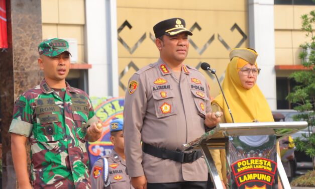 Pimpin Apel Sabuk Kamtibmas, Kapolresta Bandar Lampung Dorong Warga Aktifkan Siskamling