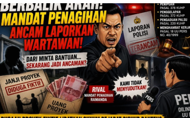 Terkuak di Balik Polemik Penagihan: Ancaman ke Wartawan Diduga Tutupi Dugaan Proyek Fiktif