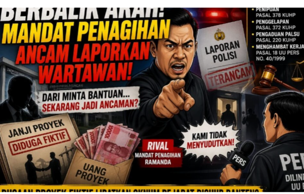 Terkuak di Balik Polemik Penagihan: Ancaman ke Wartawan Diduga Tutupi Dugaan Proyek Fiktif