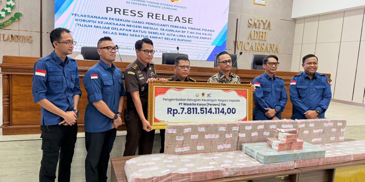 Pulihkan Keuangan Negara, Kejaksaan Eksekusi Uang Pengganti Rp7,8 Miliar dalam Perkara Korupsi Tol Terpeka