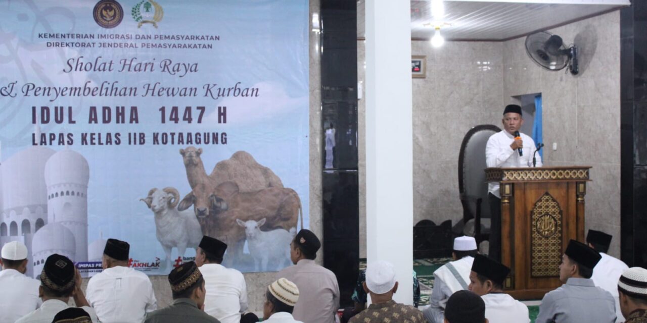 Idul Adha di Lapas Kotaagung Jadi Ajang Mempererat Kepedulian dan Persaudaraan