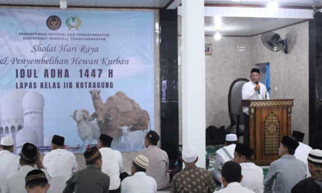 Idul Adha di Lapas Kotaagung Jadi Ajang Mempererat Kepedulian dan Persaudaraan