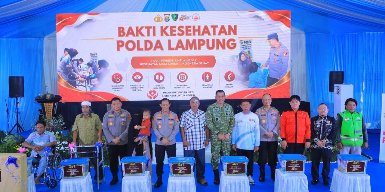 Sambut Hari Bhayangkara Ke-80, Polda Lampung Gelar Bakti Kesehatan untuk 7.600 Warga dan Luncurkan Layanan Modern