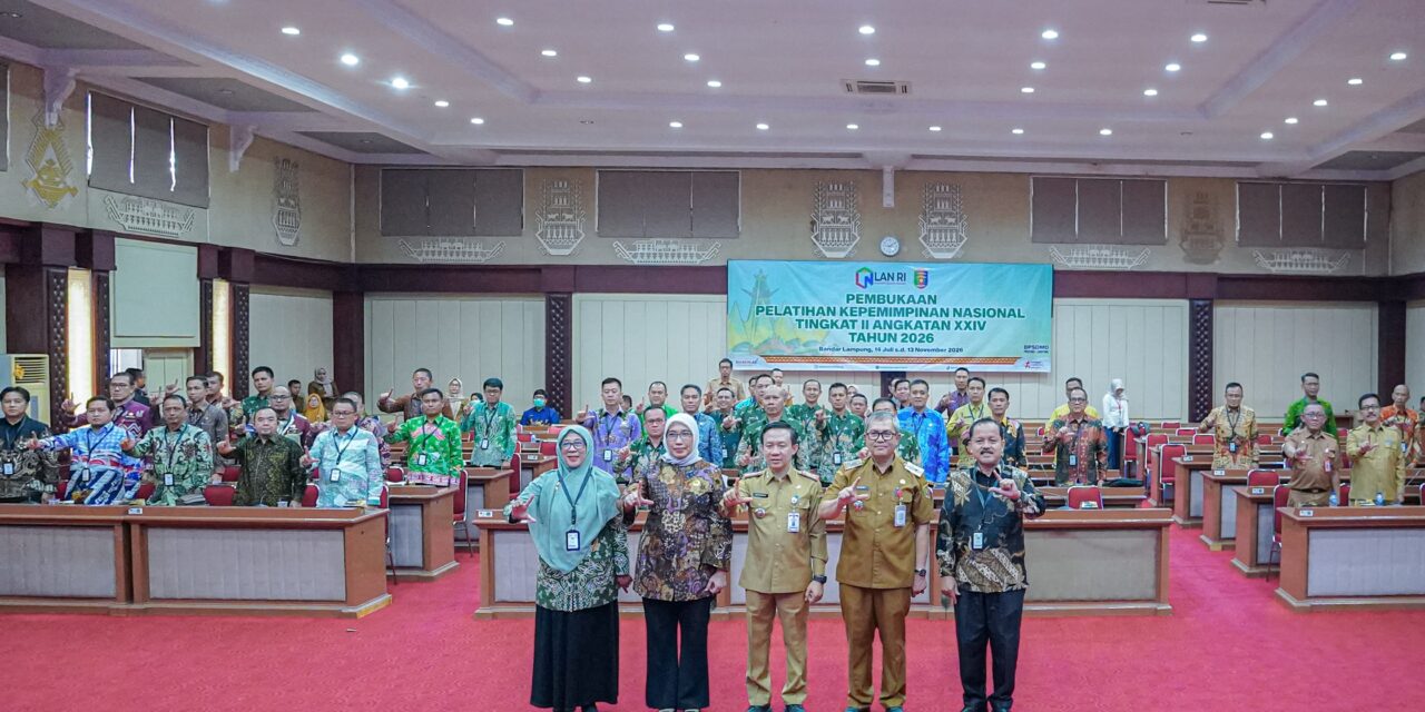 Pemprov Lampung Siapkan Pemimpin Birokrasi Adaptif Lewat PKN Tingkat II Angkatan XXIV