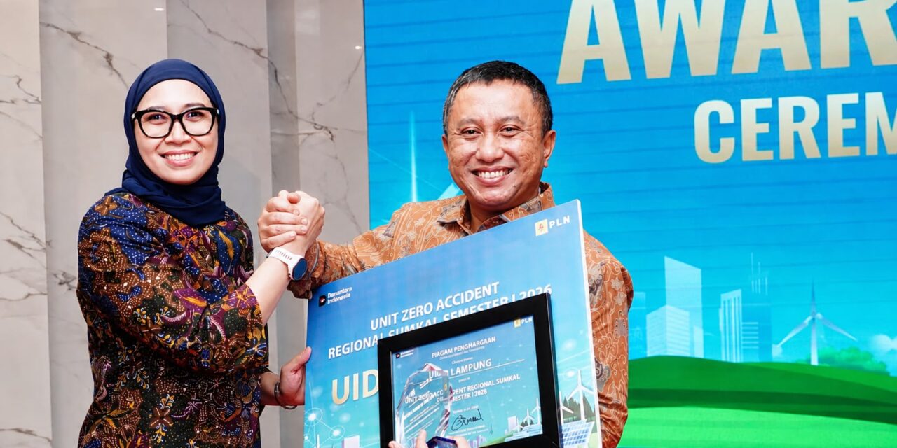 PLN UID Lampung Raih Penghargaan Zero Accident pada Awarding Kinerja Direktorat Distribusi Semester I 2026