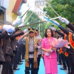 Pedang Pora Sambut Kombes Herbin Sianipar, Babak Baru Kepemimpinan di Polresta Bandar Lampung