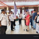 Kepala Sekolah SMP Negeri 5 Bandar Lampung Marlena, M. Pd Lantik Ketua Umum dan Pengurus IKBA-SP45TA