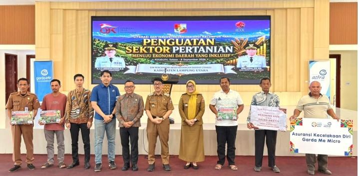 OJK Provinsi Lampung Bersama Pemkab Lampung Utara Perkuat Ekosistem Keuangan Sektor Pertanian
